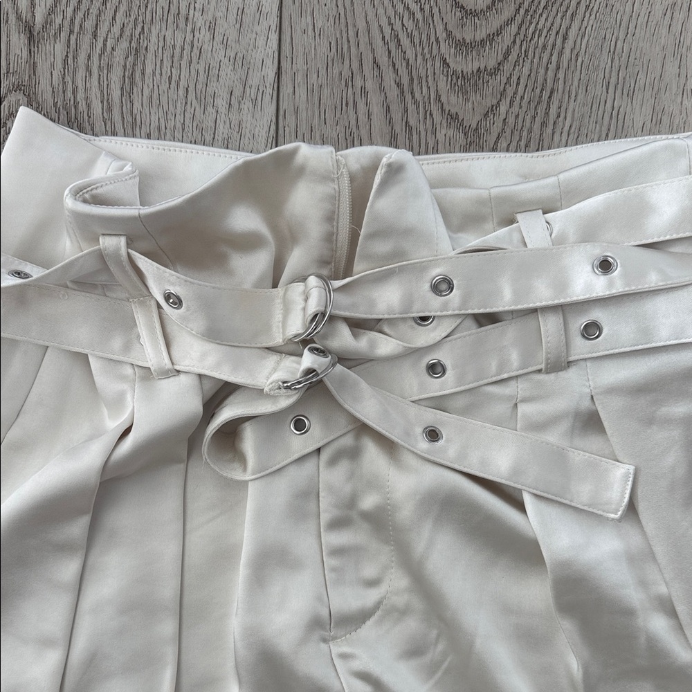 NOLI light Cream Wide Leg Women's Pants - Picture 3 of 5